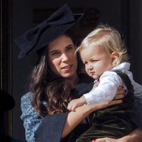 Tatiana Santo Domingo con su hijo Sasha en el Día Nacional de Mónaco 2014