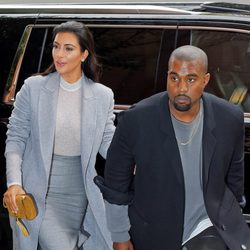 Kim Kardashian y Kanye West en Nueva York