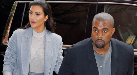 Kim Kardashian y Kanye West en Nueva York