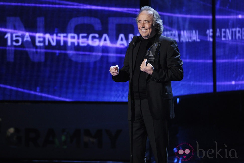 Joan Manuel Serrat en la entrega de los Premios Grammy Latino 2014