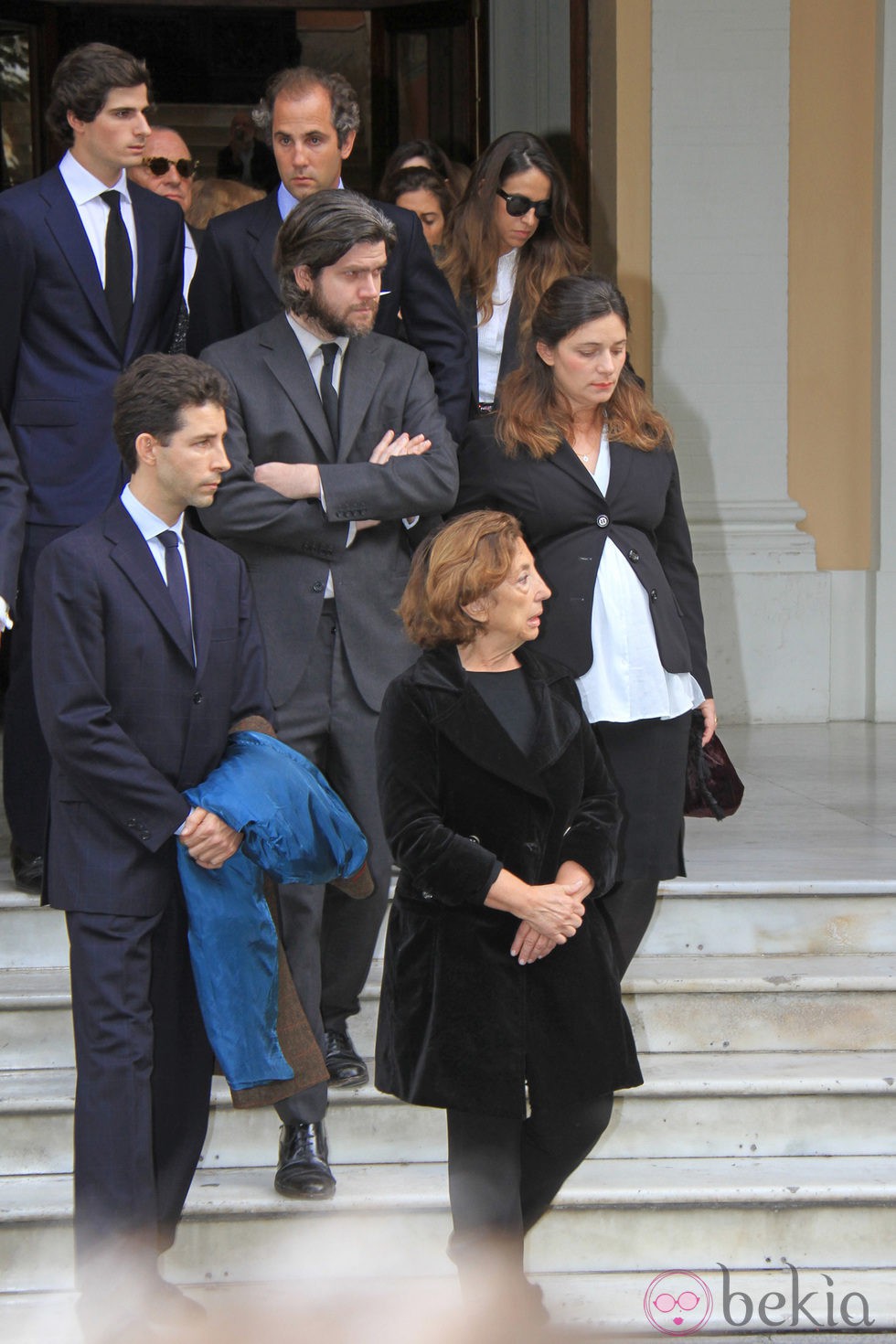 Los nietos de la Duquesa de Alba antes de funeral de su abuela
