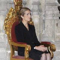 La Infanta Elena en el funeral de la Duquesa de Alba