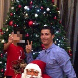 Cristiano Ronaldo prepara la Navidad con su hijo Cristiano Ronaldo Jr.