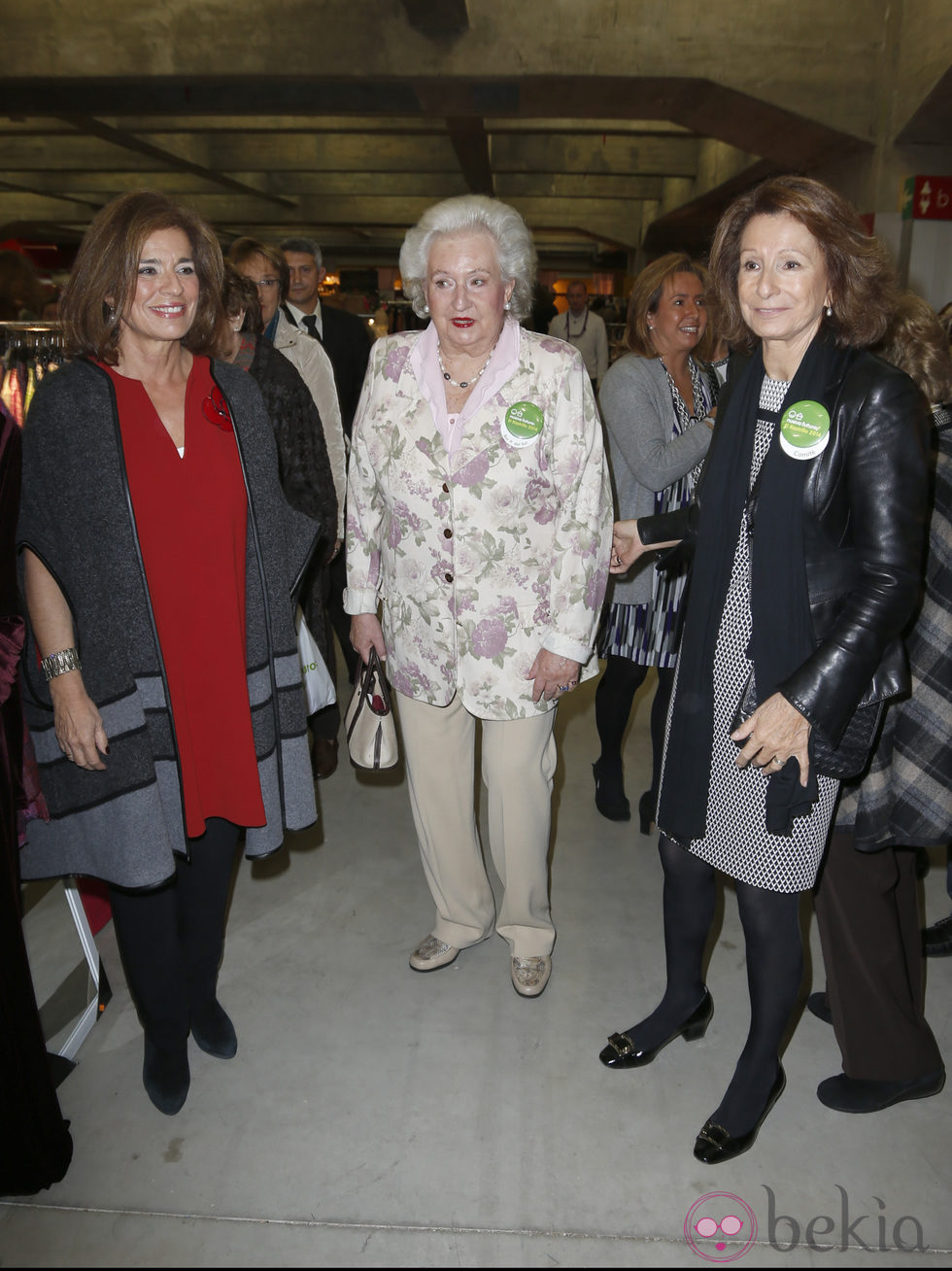 Ana Botella, la Infanta Pilar y Pina Sánchez Errázuriz en la inauguración del Rastrillo Nuevo Futuro