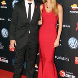 Carles Puyol y Vanesa Lorenzo en una gala benéfica contra el Sida en Barcelona