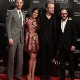 Peter Vives, Adriana Ugarte, Tristán Ulloa y Carlos Santos en los Premios Ondas 2014
