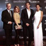 José Coronado, Thaïs Blume, Álex González e Hiba Abouk en los Premios Ondas 2014