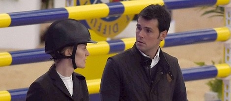 Marta Ortega y Sergio Álvarez en la Madrid Horse Week 2014