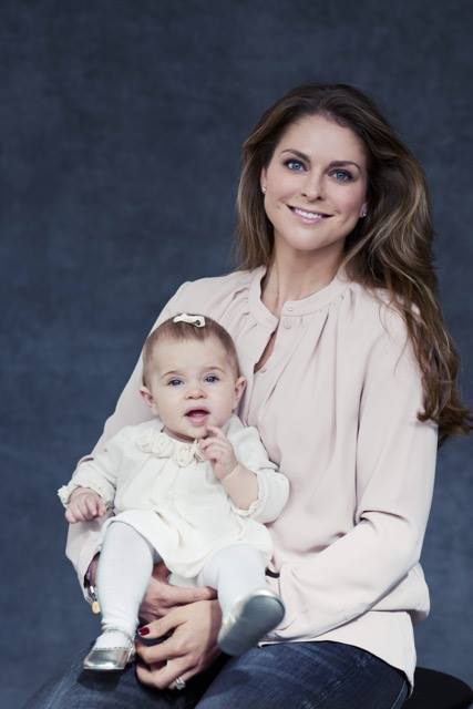 Magdalena de Suecia y su hija la Princesa Leonor felicitan Acción de Gracias 2014