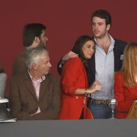 Álex Lequio con su novia y Ana Obregón en la Madrid Horse Week 2014
