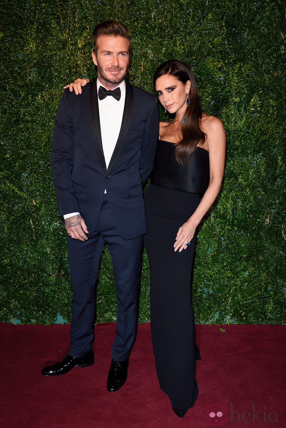 David Beckham y Victoria Beckham en los Evening Standard Theatre Awards 2014