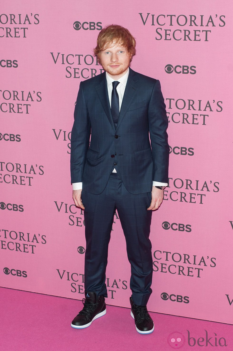 Ed Sheeran en el desfile anual de Victoria's Secret 2014