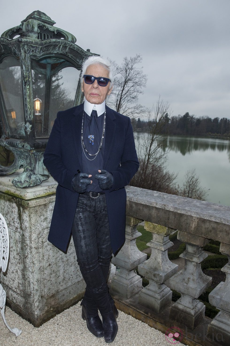 Karl Lagerfeld en su propio desfile en Salzburgo