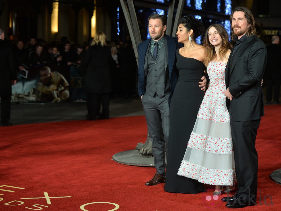 Joel Edgerton, Golshifteh Farahani, Maria Valverde y Christian Bale en el estreno mundial de 'Exodus'