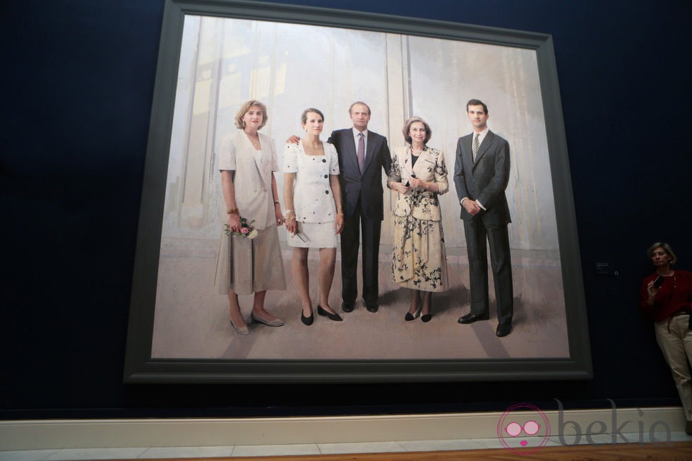 El cuadro 'La Familia de Juan Carlos I' de Antonio López