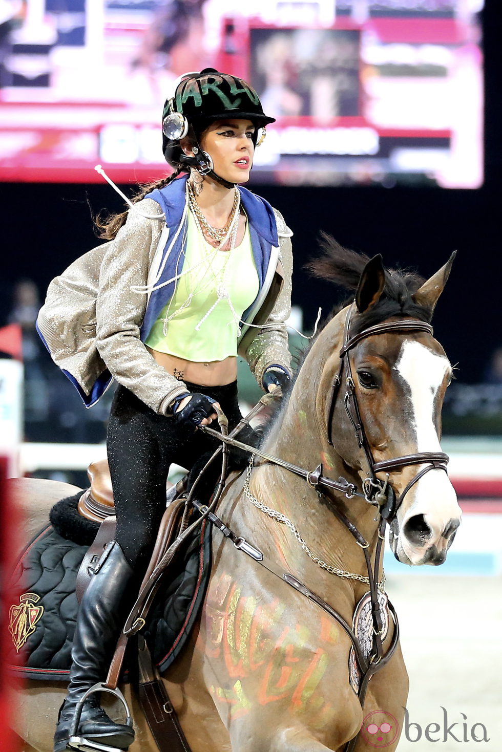Carlota Casiraghi montando a caballo en el torneo hípico 'Style & Competition' del 'Master Gucci' en París