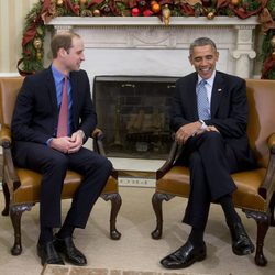 El Príncipe Guillermo se reúne con Barack Obama en la Casa Blanca