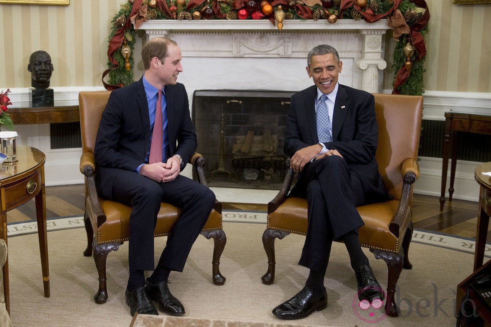 El Príncipe Guillermo se reúne con Barack Obama en la Casa Blanca