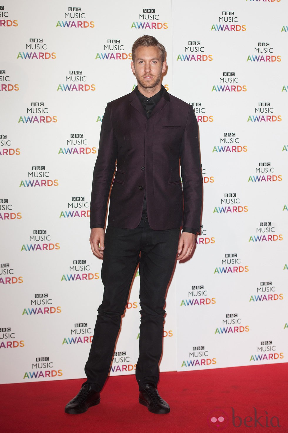 Calvin Harris en la entrega de los BBC Music Awards 2014