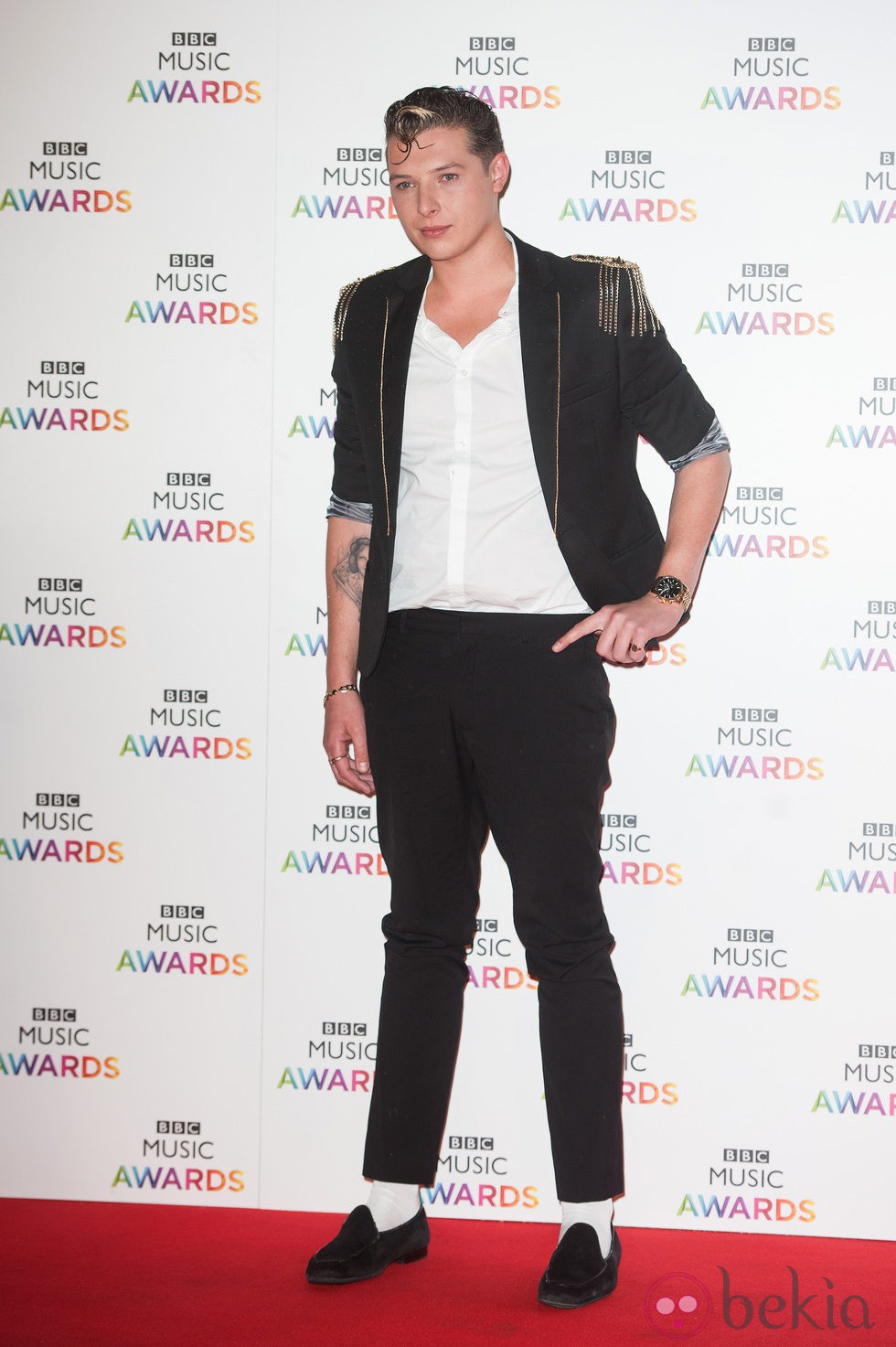 John Newman en la entrega de los BBC Music Awards 2014