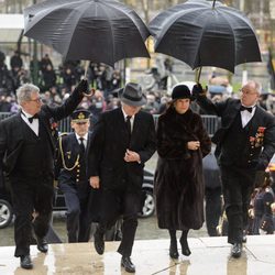 Los Reyes de Suecia en el funeral de Fabiola de Bélgica