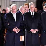 Los Reyes Alberto y Paola y los Reyes Felipe de Matilde de Bélgica en el funeral de la Reina Fabiola