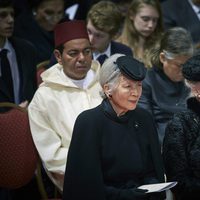 Moulay de Marruecos, Michiko de Japón y Margarita de Dinamarca en el funeral de Fabiola de Bélgica