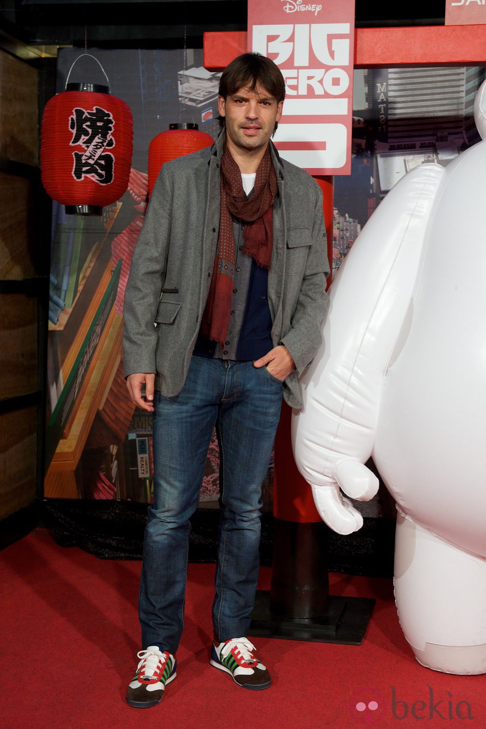Fernando Morientes en el estreno de 'Big Hero 6' en Madrid