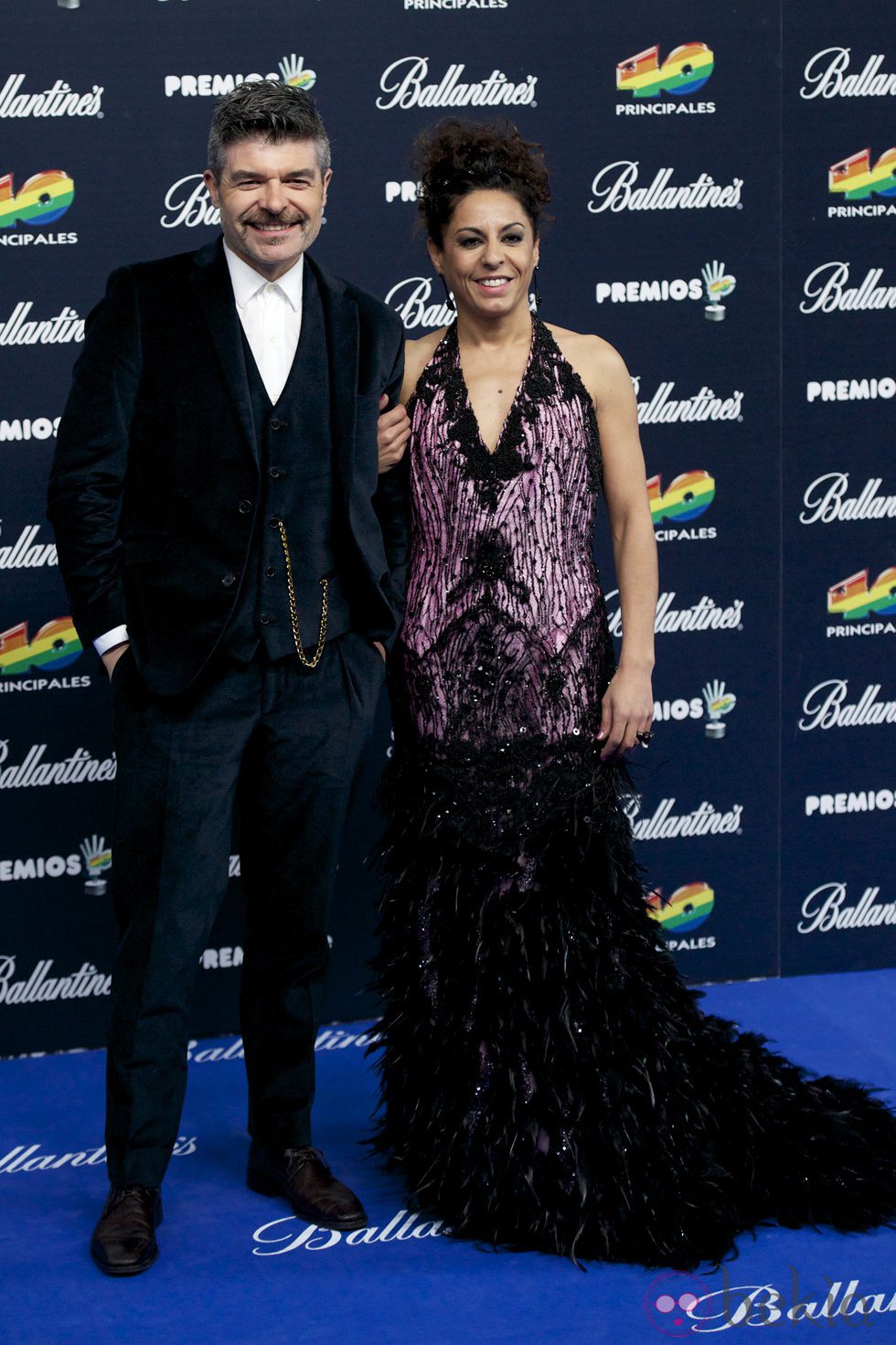 Nacho Guerreros y Cristina Medina en los Premios 40 Principales 2014