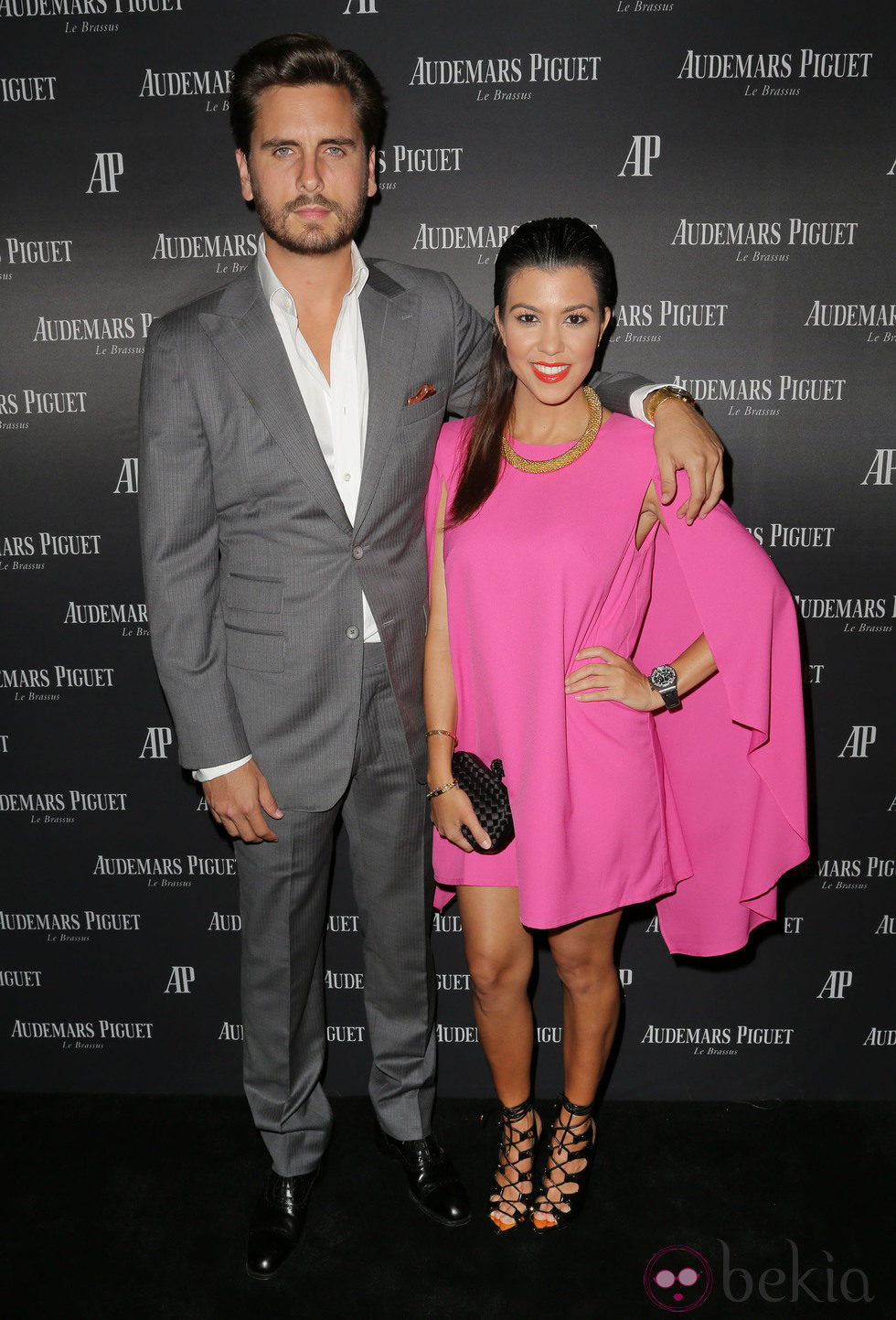 Scott Disick y Kourtney Kardashian en la recepción de Audemars Piguet en Miami Beach