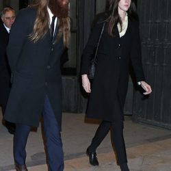 Brianda Fitz-James Stuart y Falkwyn de Goyeneche en el funeral de la Duquesa de Alba en Madrid