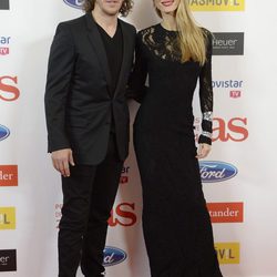 Carles Puyol y Vanesa Lorenzo en la entrega de los Premios As 2014