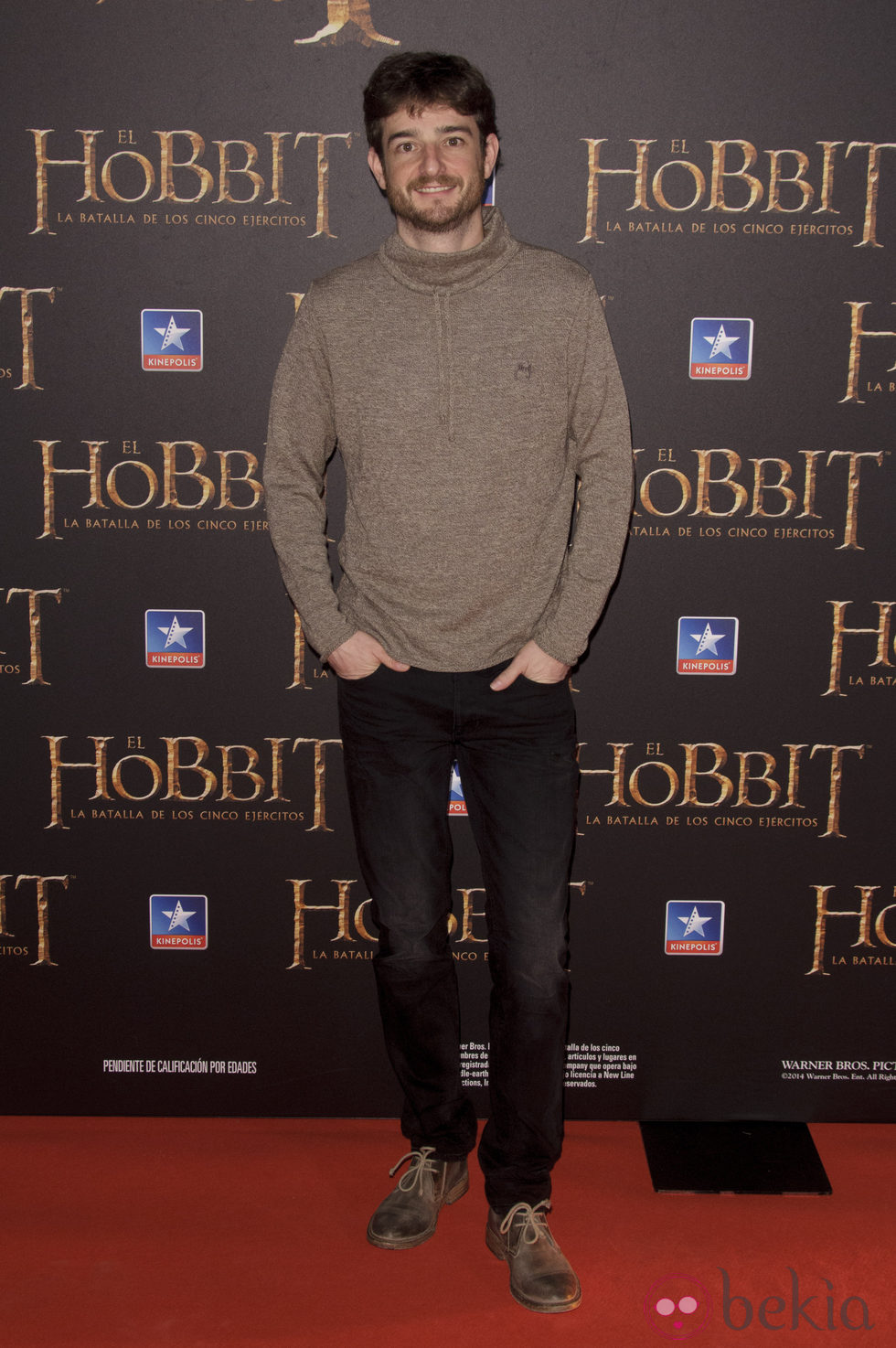 Gorka Otxoa en el estreno de 'El Hobbit: La batalla de los cinco ejercitos'