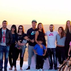 Cristiano Ronaldo celebrando la Navidad 2014 con Irina Shayk y toda su familia