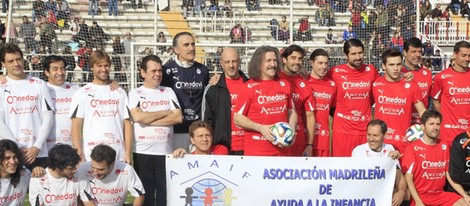Jugadores del partido benéfico 'artistas vs. toreros' 2014