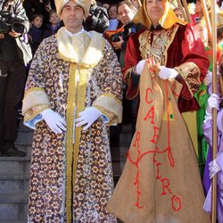 Enrique Ponce ejerce de paje de los Reyes Magos en Sevilla
