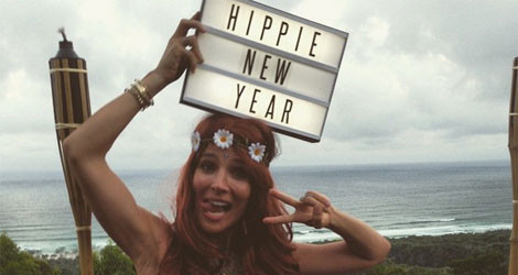 Elsa Pataky entra en 2015 con una fiesta hippie