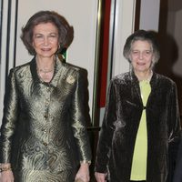 La Reina Sofía e Irene de Grecia en un concierto con instrumentos reciclados