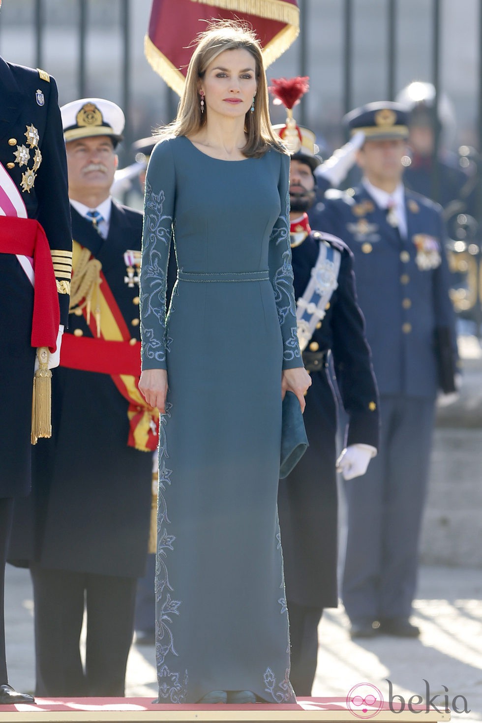 La Reina Letizia en la primera Pascua Militar tras la proclamación de Felipe VI