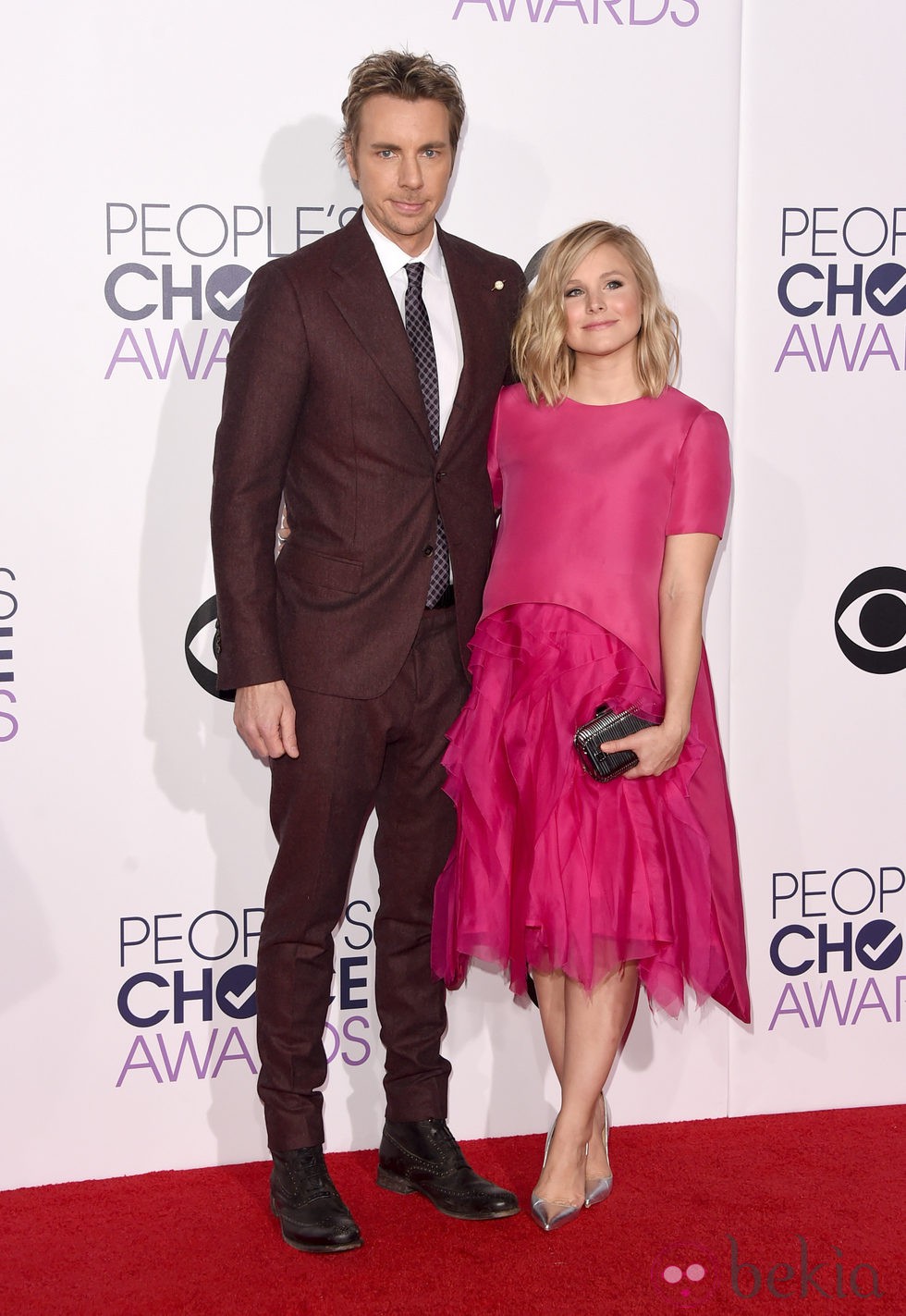 Kristen Bell y Dax Shephard en los People's Choice Awards 2015