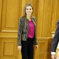 La Reina Letizia en una audiencia a la Comisión Nacional para la Racionalización de los Horarios Españoles