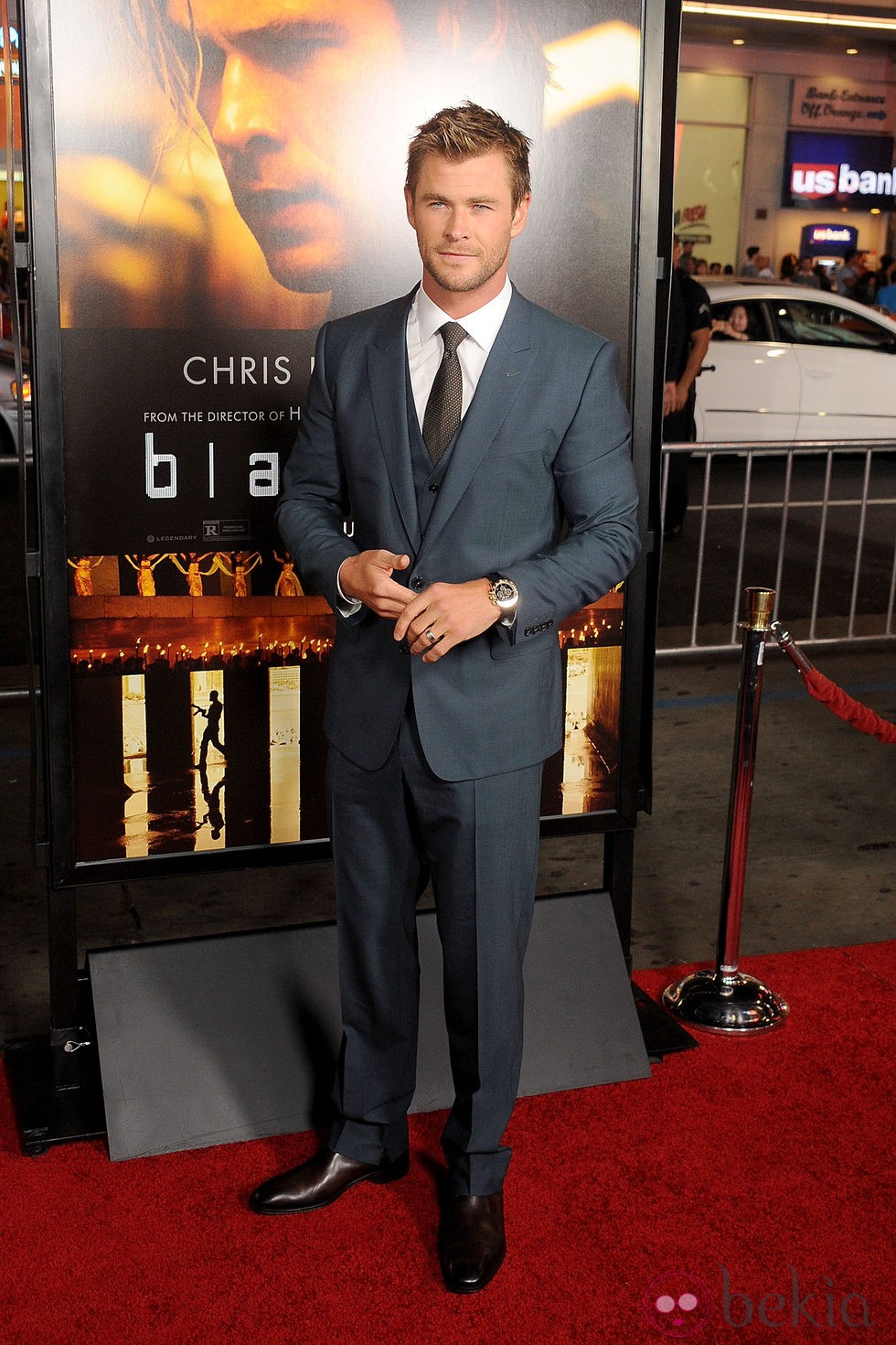 Chris Hemsworth en el estreno de 'Blackhat: Amenaza en la red' en Los Angeles