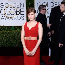 Kate Mara en la alfombra roja de los Globos de Oro 2015