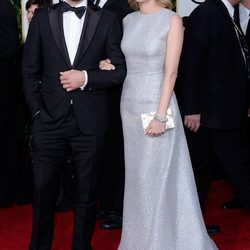 Joshua Jackson y Diane Kruger en la alfombra roja de los Globos de Oro 2015
