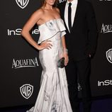 Nikki Reed e Ian Somerhalder en la fiesta organizada por Warner tras los Globos de Oro 2015