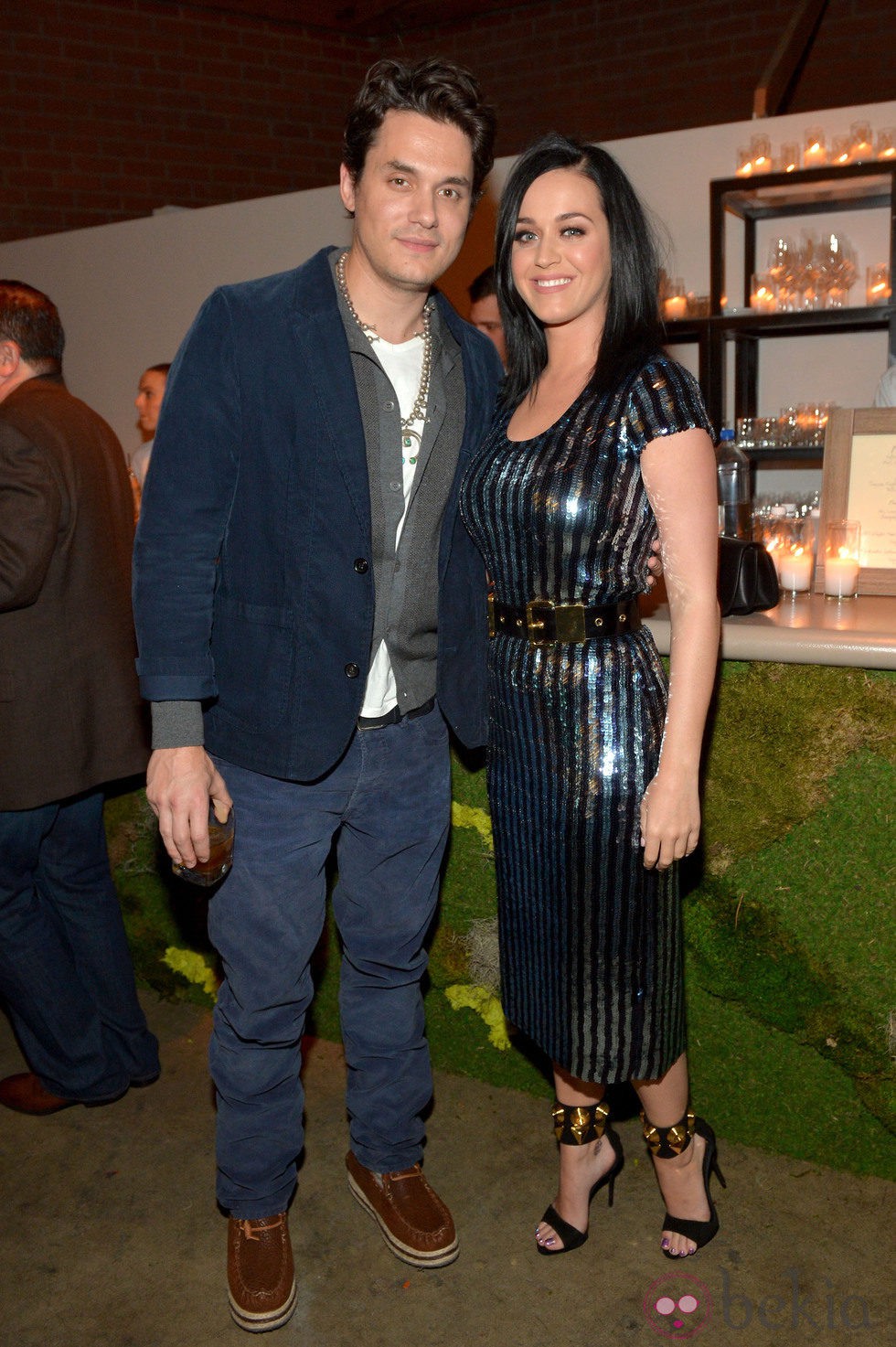 Katy Perry y John Mayer en un evento de la American Cancer Society