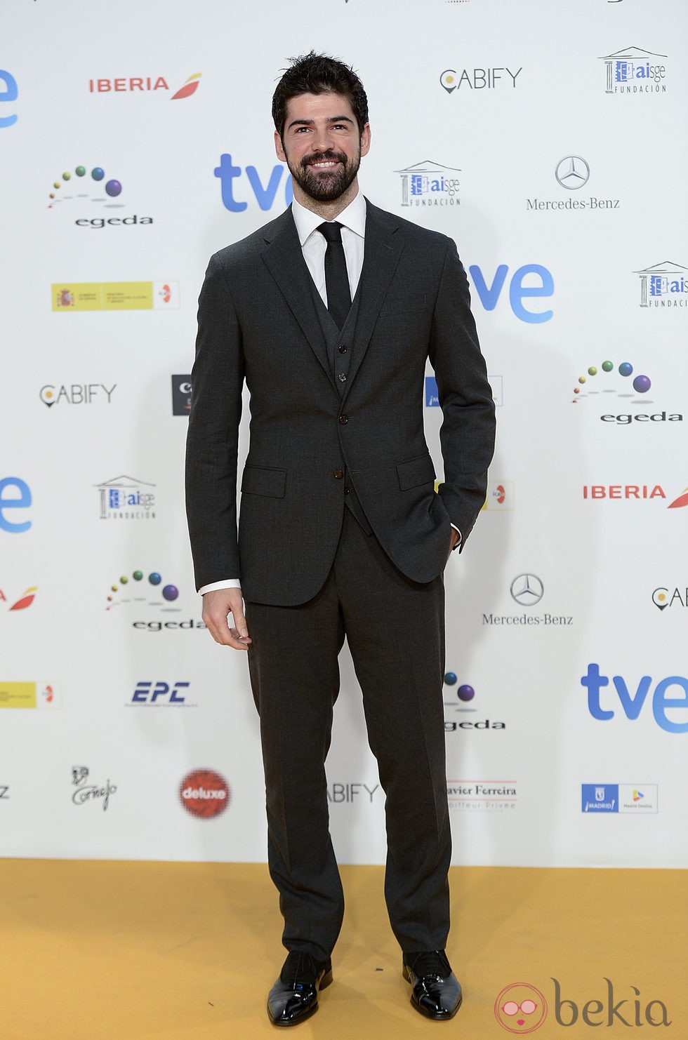 Miguel Ángel Muñoz en la alfombra roja de los Premios José María Forqué 2015