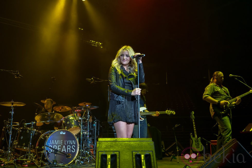 Jamie Lynn Spears durante una actuación en Texas