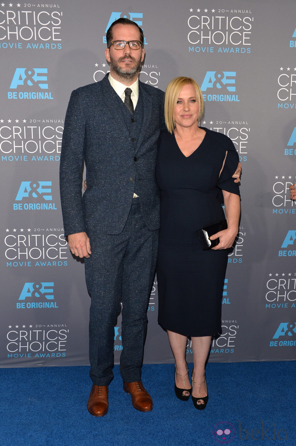 Patricia Arquette y Eric White en los Critics' Choice Awards 2015