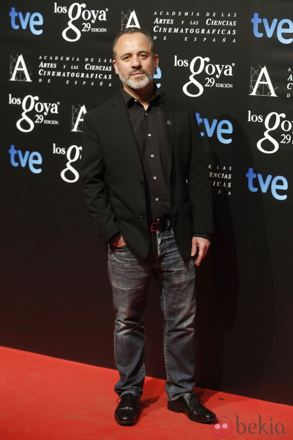 Javier Gutiérrez en la fiesta de los nominados a los Goya 2015